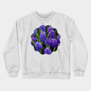 Purple Hyacinth Flower Clusters Crewneck Sweatshirt